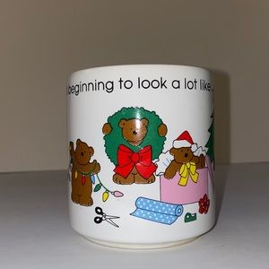 Cute bears decorate -It’s beginning to look a lot like Christmas RUSS Mug 1980’s